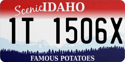ID license plate 1T1506X