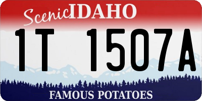 ID license plate 1T1507A