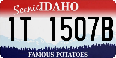 ID license plate 1T1507B