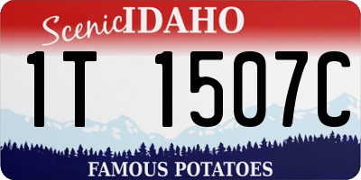 ID license plate 1T1507C