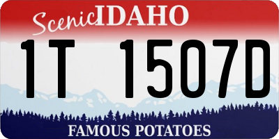 ID license plate 1T1507D