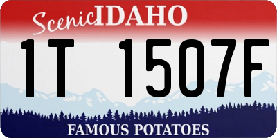 ID license plate 1T1507F