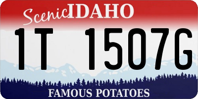 ID license plate 1T1507G