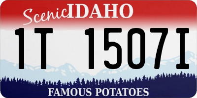 ID license plate 1T1507I
