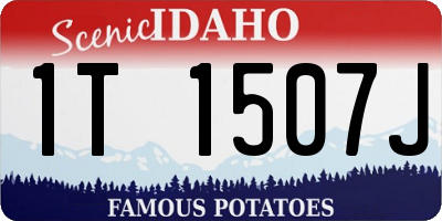 ID license plate 1T1507J
