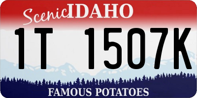 ID license plate 1T1507K