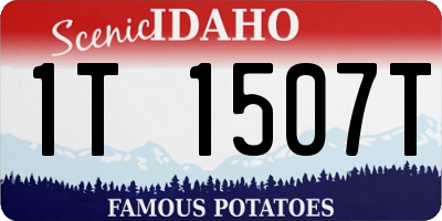 ID license plate 1T1507T