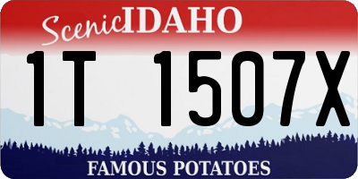 ID license plate 1T1507X