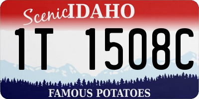 ID license plate 1T1508C
