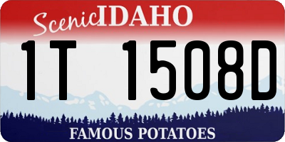 ID license plate 1T1508D