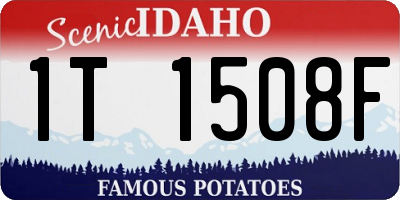 ID license plate 1T1508F