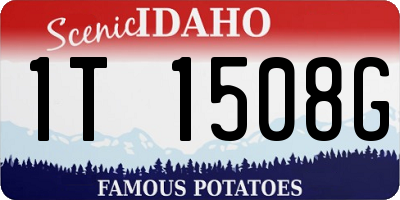ID license plate 1T1508G
