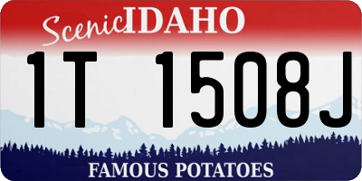 ID license plate 1T1508J