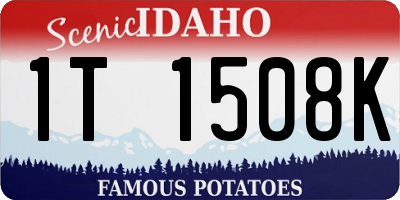 ID license plate 1T1508K