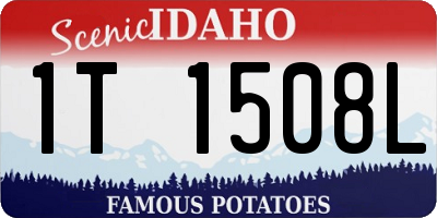 ID license plate 1T1508L