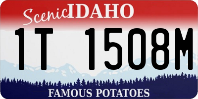 ID license plate 1T1508M