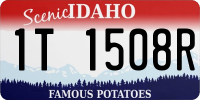 ID license plate 1T1508R