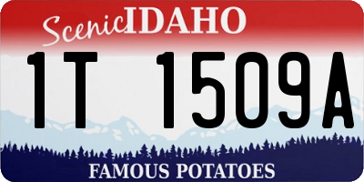 ID license plate 1T1509A