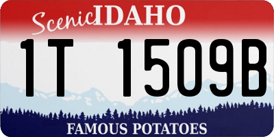 ID license plate 1T1509B