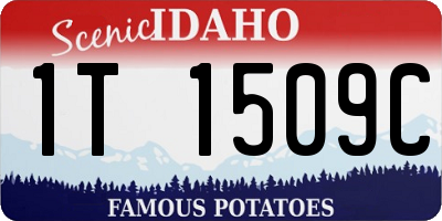 ID license plate 1T1509C