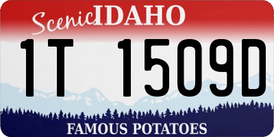 ID license plate 1T1509D