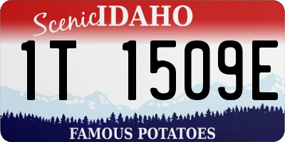 ID license plate 1T1509E