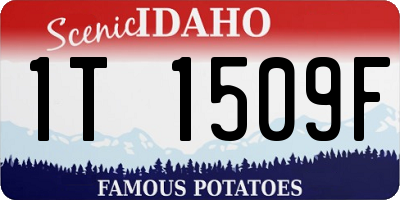 ID license plate 1T1509F