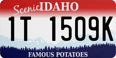 ID license plate 1T1509K