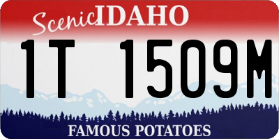 ID license plate 1T1509M