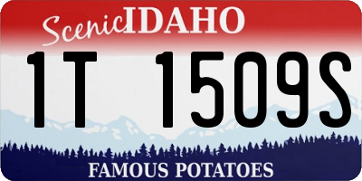 ID license plate 1T1509S