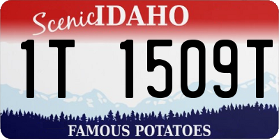 ID license plate 1T1509T