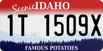 ID license plate 1T1509X