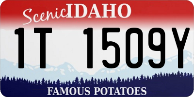 ID license plate 1T1509Y