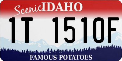 ID license plate 1T1510F