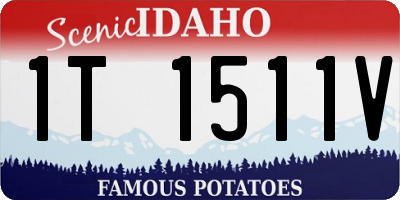 ID license plate 1T1511V