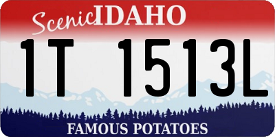 ID license plate 1T1513L
