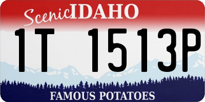 ID license plate 1T1513P