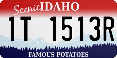 ID license plate 1T1513R