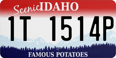 ID license plate 1T1514P