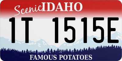 ID license plate 1T1515E