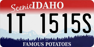 ID license plate 1T1515S
