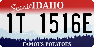 ID license plate 1T1516E