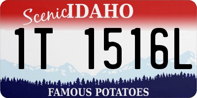 ID license plate 1T1516L
