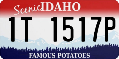 ID license plate 1T1517P