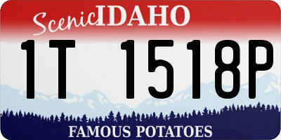 ID license plate 1T1518P