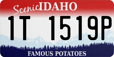 ID license plate 1T1519P