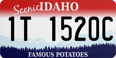 ID license plate 1T1520C