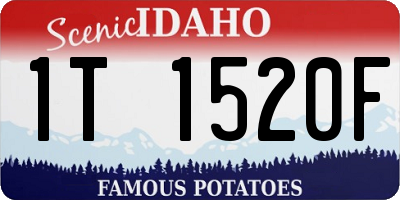 ID license plate 1T1520F