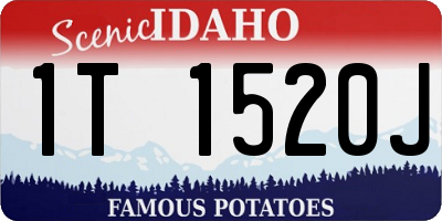 ID license plate 1T1520J