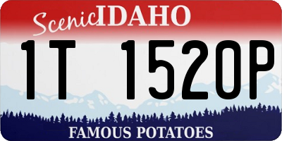 ID license plate 1T1520P